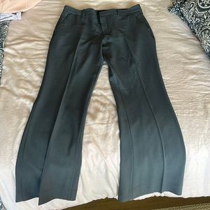 Banana republic boot cut fit blue/grey suit pants. 8 petite.